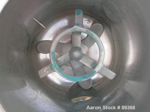 Used: Papenmeier lab size high intensity mixer, type TGHK20, 20 liter (.7 cubic feet), 316 stainless steel. Carbon steel jacketed bowl 10 1/2'' diameter x 14'' deep. Hinged top cover with baffle, (2)...