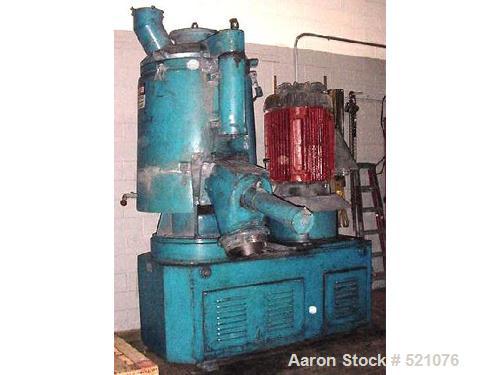 USED: Papenmeier 1000 liter high intensity mixer, machine number 2838,type TSAHK, 1971. Jacketed bowl, flush mount pneumatic dischargevalve. Pneumatically operated top door, swings away, with baffle....