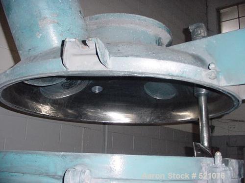 USED: Papenmeier 1000 liter high intensity mixer, machine number 2838,type TSAHK, 1971. Jacketed bowl, flush mount pneumatic dischargevalve. Pneumatically operated top door, swings away, with baffle....