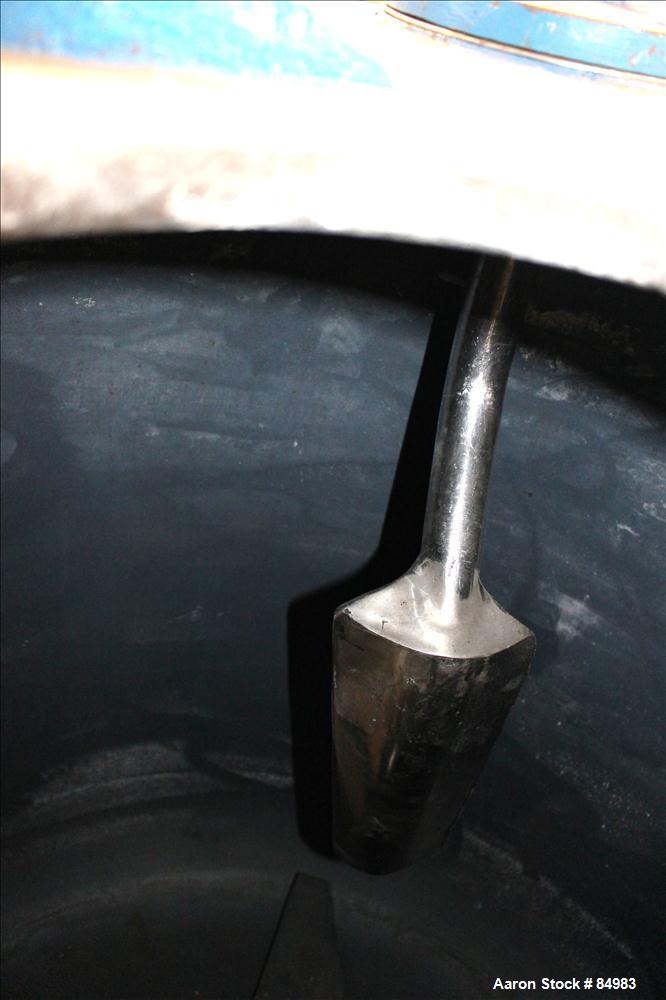 Used Prodex/Henschel High Intensity Mixer, 1000 Liter, 35 Cubic Feet Capacity, Model 250-JSS, 316 Stainless Steel. Carbon steel jacketed bowl 46'' diameter x 38'' deep. Swing away top cover, 2 tier b...
