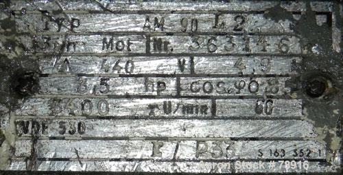 Used Prodex Henschel High Intensity Mixer, Model 2JSS