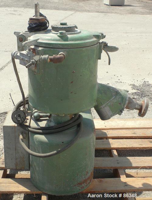 Used Prodex Henschel High Intensity Lab Mixer, Approximately 10 Liter (.34 Cubic Feet), 316 Stainless Steel. Carbon steel jacketed bowl 9" diameter x 9" deep. Hinged top cover with baffle, 2 tier bla...