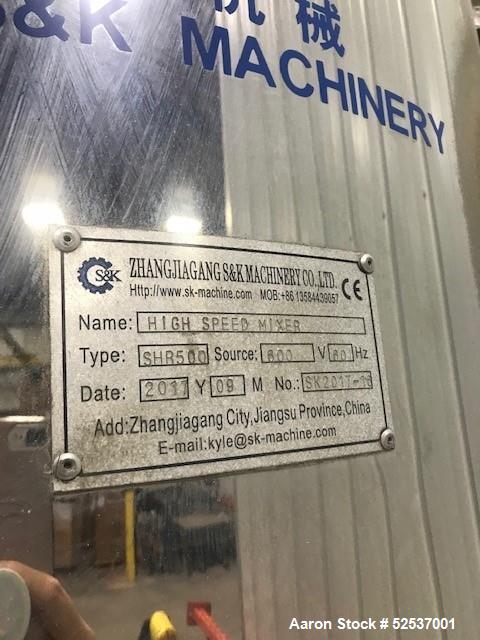 Used S & K Machinery High Intensive Mixer