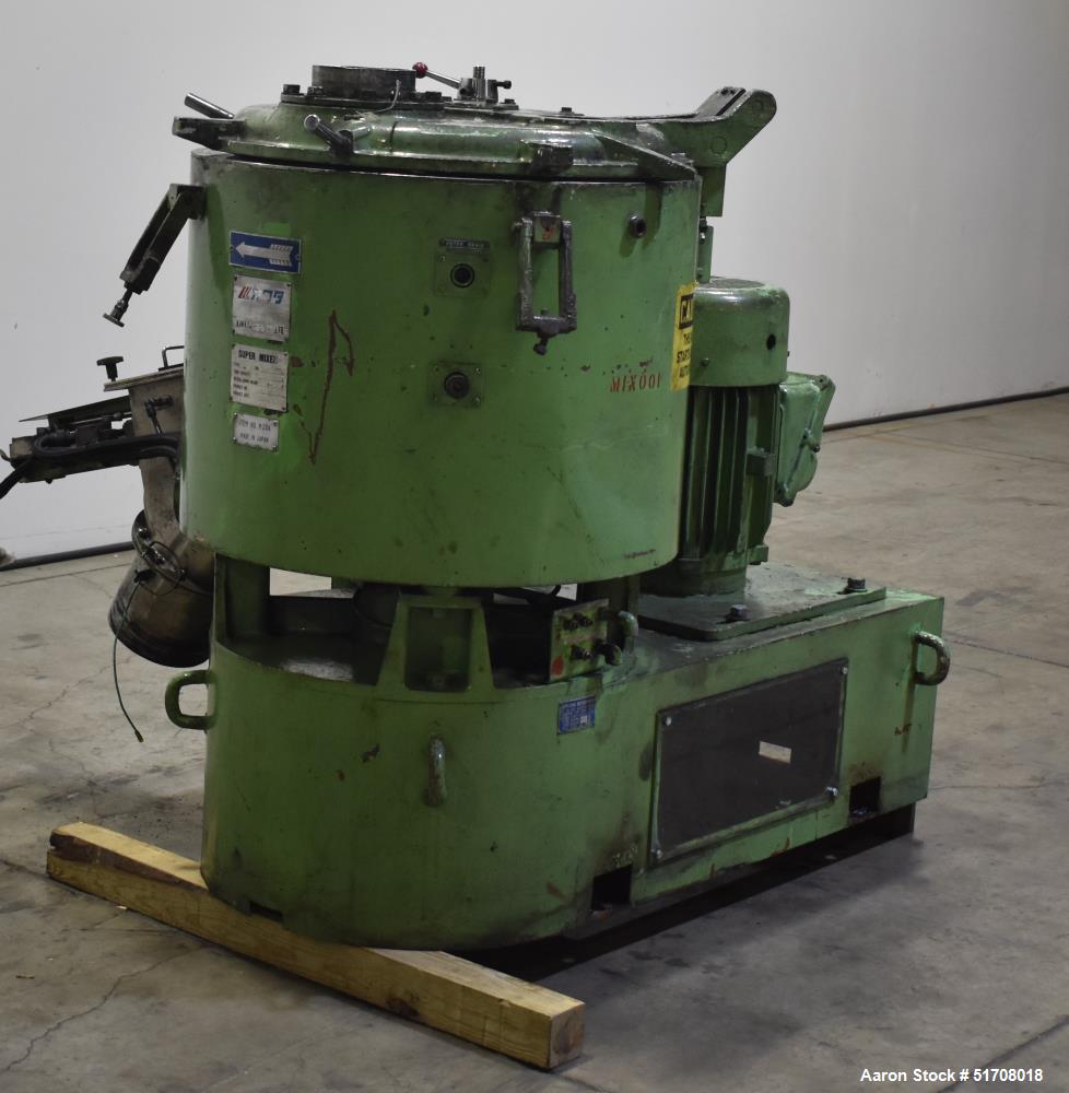 Industrial Kawata SMB-200 Super Mixer - 200L Total, 120-140L Working Capacity