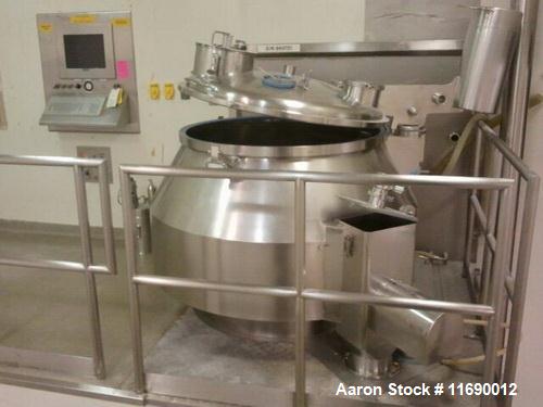 Used TK Fielder Stainless Steel High Shear Granulator, Model PMA1200