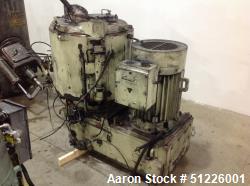 Used- Mitsui Miike 300 Liter High Intensity Mixer, Model FM300E. 790/395 RPM Blade Revolution, Driven by a 45/22 kW, 3/60/20...