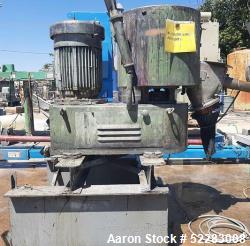 Used-Prodex Henschel High intensity mixer, Model 35JSS, carbon steel jacketed bowl with 304 stainless steel Interior. Approx...