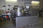 Used Diosna P400 A Vertical Granulator Mixer for humidified and dried product. Capacity 180 - 220 kilos. Unit comprised of (1) tank, inside dimensions 43.3