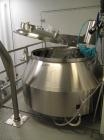 Used GEA Niro High Shear Mixer, Model PMA1200, Stainless Steel Construction. 45 kw 500 volt DC main motor, 20/15 hp 480 volt high speed chopper, control panel with digital user interface, with CIP sy...