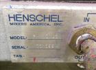 Used Henschel Model FM-10 Mixer, fluidizing mixer. Bowl is 9 1/2