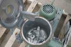 Used Henschel High Intensity Lab Mixer, Model FM-10, 10 Liter (.35 cubic feet) Capacity, 316 Stainless Steel. Carbon steel jacketed bowl 9