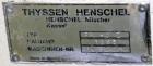 Used- Henschel High Intensity Mixer, Model FM 40D, 321 Stainless Steel.32 Liter (1.1 Cubic Feet) Working Capacity ( 40 liter...