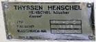 Used Henschel High Intensity Mixer, Model FM 40D, 321 Stainless Steel.32 Liter (1.1 Cubic Feet) Working Capacity ( 40 liter/1.4 cubic feet total). Carbon steel jacketed bowl, 15