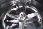Used Henschel Model FM-800 High Intensity Mixer. This unit features 800 liter/28 cubic feet total capacity, 640 liter/22.4 cubic feet working capacity, 320 kg/700 lb batch mixing capacity, 47