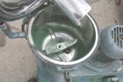 USED: Henschel high intensity lab mixer, model FM10L. 10 liter, .34 cubic feet, 316 stainless steel. Carbon steel jacketed bowl 9
