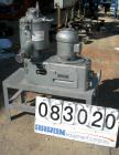 USED: Henschel high intensity lab mixer, model FM10, 10 liter (.34 cubic foot), 317 stainless steel. Carbon steel jacketed bowl 9