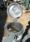 USED: Henschel high intensity lab mixer, model FM10, 10 liter (.34 cubic foot), 317 stainless steel. Carbon steel jacketed bowl 9