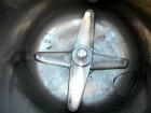 USED: Henschel high intensity lab mixer, model FM10, 10 liter (.34 cubic foot), 317 stainless steel. Carbon steel jacketed bowl 9