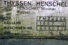 Used- Thyssen Henschel High Intensity Mixer, Model FM2000A