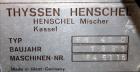 Used Henschel High Intensive Mixer, Model FM40D, 40 Liter (1.4 cubic feet) Capacity. Carbon steel jacket bowl 15
