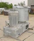 USED: Henschel high intensity mixer, model FM500D. 500 liter, 17.7 cubic feet, 316 stainless steel. Carbon steel jacketed bowl 36-1/2