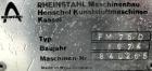 Used Henschel High Intensity Mixer, Model FM 75D. Approximate 75 Liter (2.6 Cubic Feet), 316 Stainless Steel. Carbon steel jacketed bowl 18-1/2
