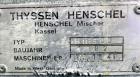 Used Henschel HU Series Medium Intensity Mixer, Model HU-500, 304 Stainless Steel. 500 Liter (17.5 cubic feet) total capacity, 400 liter (14 cubic feet) working, batch size 200 kilograms (440 pounds)...