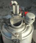 Used Henschel High Intensity Lab Mixer, model FM-10, 10 liter (.35 cubic feet) capacity, 316 stainless steel. Carbon steel jacketed bowl 9
