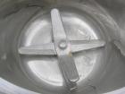 USED: Prodex Henschel High Intensity Mixer, approximate 150 liter, 5 cubic feet, 316 stainless steel. Carbon steel jacketed bowl 23-1/2