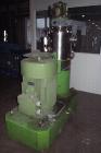 Used IKA High Intensive Mixer/Agglomerator, type MHD 200/50. 316 Ti stainless steel on product contact parts. Liquid phase 13.22-52.9 gallons/hour (50-200 liter/hour), solid 52.9 gallons (200 liter)....