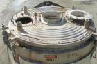Used Littleford High Intensity Mixer, Model W-1500, 32 Cubic Feet Working Volume (51 Total), 304 Stainless Steel. 47-1/2'' diameter x 56'' deep carbon steel jacketed bowl. Swing away top cover with b...
