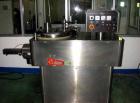 USED: Lodige high speed mixer granulator, type MGT. Approximately80 to 100 liter capacity (2.8 cu ft), stainless steel. Non-jacketedbowl. Hinged top cover. 3 blade sweep agitator. Main drive. Sideent...