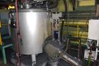 Used Mitsui Miike High Intensity Mixer, Model FM1000J, 1000 Liter (35.3 Cubic Feet), Stainless Steel. Jacketed bowl 48