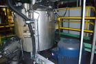 Used Mitsui Miike High Intensity Mixer, Model FM1000J, 1000 Liter (35.3 Cubic Feet), Stainless Steel. Jacketed bowl 48