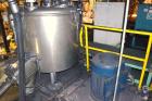 Used Mitsui Miike High Intensity Mixer, Model FM1000J, 1000 Liter (35.3 Cubic Feet), Stainless Steel. Jacketed bowl 48