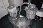 Used Mitsui Miike High Intensity Mixer, Model FM20B, 20 Liter (0.70 Cubic Feet), Stainless Steel. Jacketed bowl 11-3/4