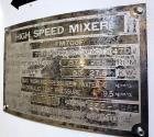 Used Mitsui Miike 700 Liter High Intensity Mixer