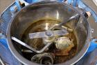 Used Mixaco High Intensity Container Mixer, Model CM 300 WA-D, Working Capacity 240 Liter, Total Capacity 300 Liter. Rotating mixing chamber approximate 28