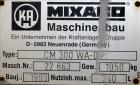 Used Mixaco High Intensity Container Mixer, Model CM 300 WA-D, Working Capacity 240 Liter, Total Capacity 300 Liter. Rotating mixing chamber approximate 28