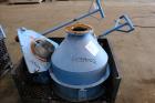 Used Mixaco High Intensity Container Mixer, Model CM 300 WA-D, Working Capacity 240 Liter, Total Capacity 300 Liter. Rotating mixing chamber approximate 28