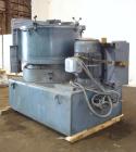 Used Mixaco Maschinenbau High Intensity Mixer, Type M1000WA-D. 304 Stainless steel contact areas. Working capacity 800 liter (28.2 cubic feet), total capacity 1000 liter (35.3 cubic feet). Carbon ste...