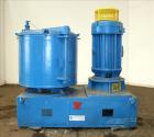 Used Prodex/Henschel High Intensity Mixer, 1000 Liter, 35 Cubic Feet Capacity, Model 250-JSS, 316 Stainless Steel. Carbon steel jacketed bowl 46'' diameter x 38'' deep. Swing away top cover, 2 tier b...