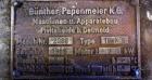 Used Papenmeier High Intensity Mixer, Model TGHK8, 8 Liter Capacity. 316 Stainless Steel. 9