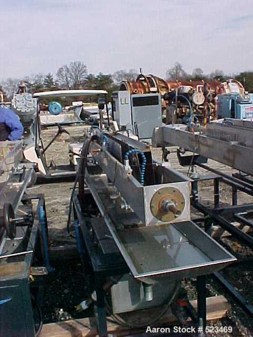 USED: Betol Betopac tubing/straw line consisting of the following: 50mm Betol model 5025, 24:1 L/D, non-vented extruder with electrically heated, air cooled barrel. Has 14 kw DC motor. Includes gearb...