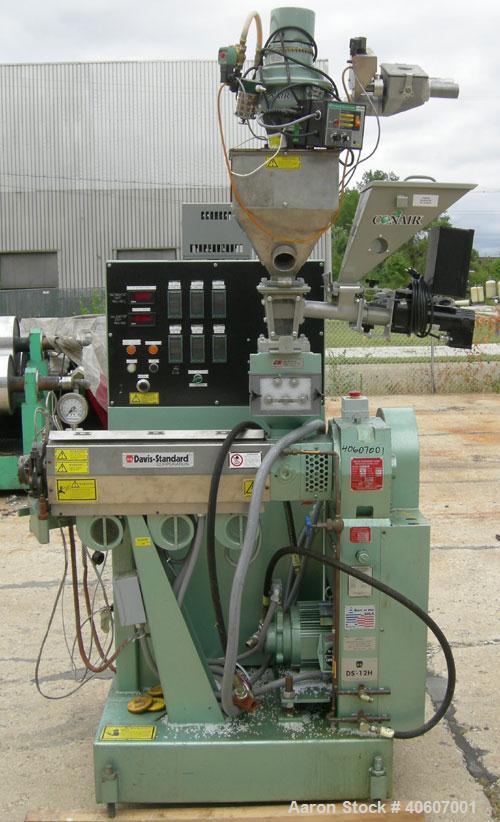 Used (1) Conair puller, model 3-20P, 3" wide x 20" long manually adjustable belts, serial #72139. (1) Conair portable chiller, model MPA-3, 3.64 tons, air cooled, includes PC-1 microprocessor control...