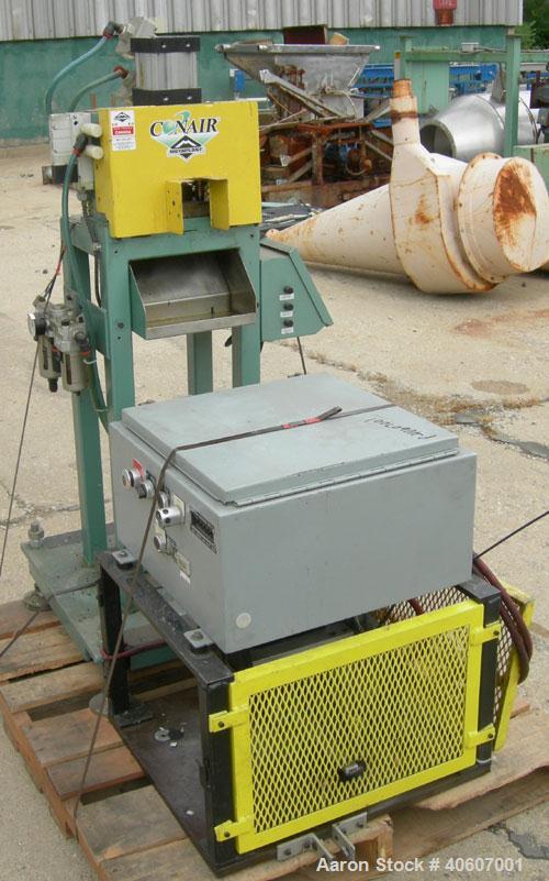 Used (1) Conair puller, model 3-20P, 3" wide x 20" long manually adjustable belts, serial #72139. (1) Conair portable chiller, model MPA-3, 3.64 tons, air cooled, includes PC-1 microprocessor control...