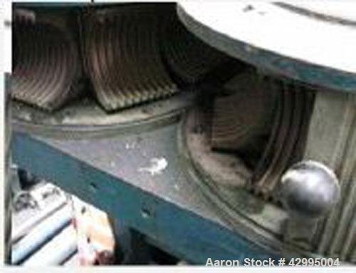 Used Frankishe F4L Double Wall Corrugated PE Pipe Extrusion Line comprised of: (1) Kuhne K70-24D extruder, built 1987. (1) Kuhne K60-24D extruder, built 1987. (1) Die head 4.3" (110 mm). (1) Frankisc...