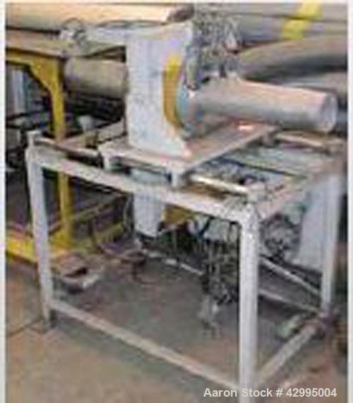 Used Frankishe F4L Double Wall Corrugated PE Pipe Extrusion Line comprised of: (1) Kuhne K70-24D extruder, built 1987. (1) Kuhne K60-24D extruder, built 1987. (1) Die head 4.3" (110 mm). (1) Frankisc...