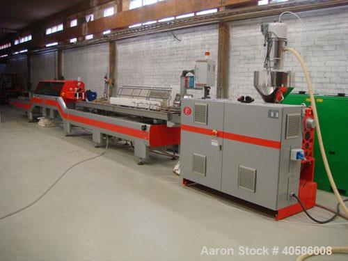 Used-Friul Filiere Omega 60 S-Line Extrusion Line consisting of: (1) Omega 60 single screw extruder, 2.36" (60 mm) screw, L/...