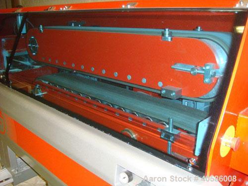Used Friul Filiere Omega 60 S-Line Extrusion Line consisting of: (1) Omega 60 single screw extruder, 2.36" (60 mm) screw, L/D 25. (1) Automatic pellet feeding unit. (1) Extrusion tool for panel profi...